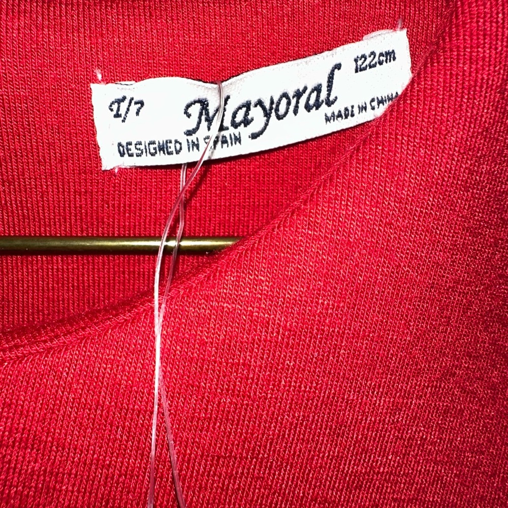 Red Size 7 Girls Dress NWT - Picture 3 of 5